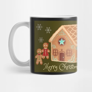 Merry Christmas gingerbread house Mug